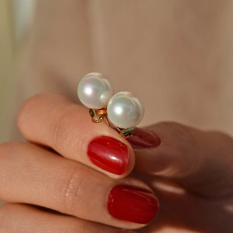 Pearl Earrings Pearl Studs Pearl Earring Set Stud Earrings