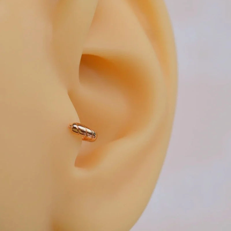 5 mm Mini Ring Earring, Mini Piercing, Minimalist Earring, Hoop Earring,  Forward Helix Tragus Piercing Daith Helix