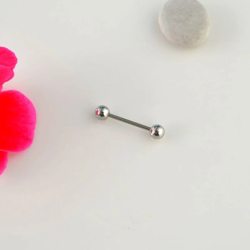 18 mm Nipple Piercing Nipple Barbells Nipple Bar Body Piercing Bridge Barbells Body Jewelry Silver