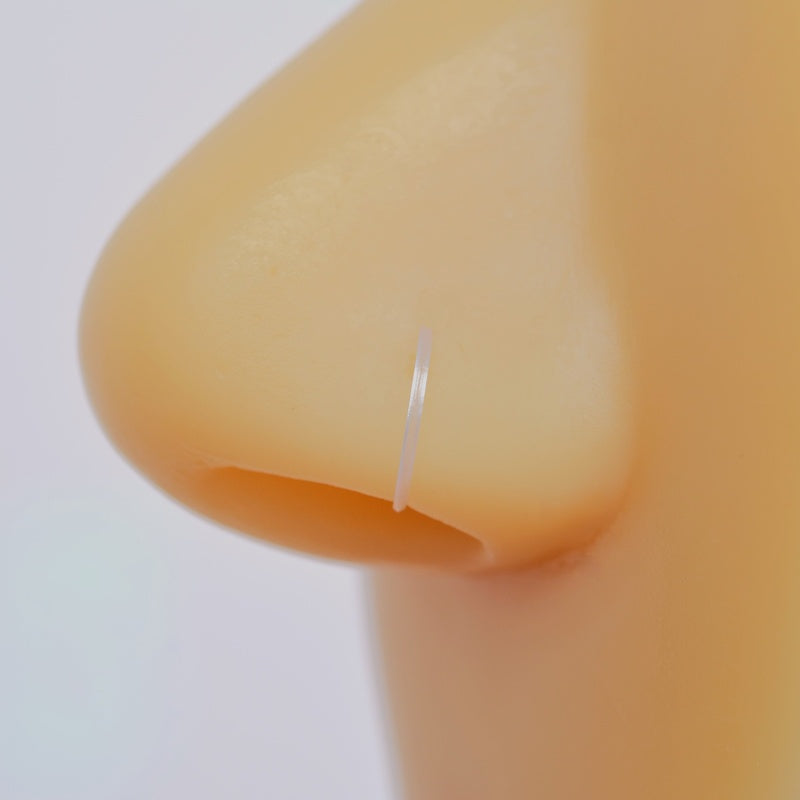 Antiallergic Bioflex Silicone Nose Ring, Hypoallergenic and Comfortable Silicone Piercing