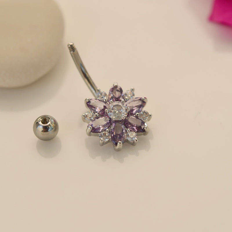 #colour_silver with purple flowers