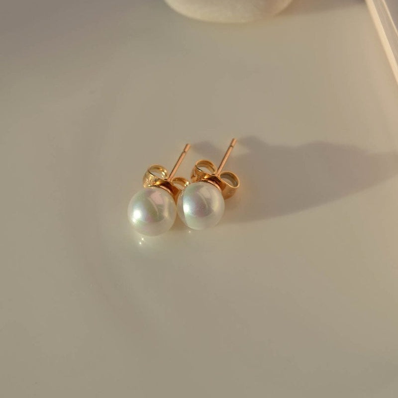 Pearl Earrings Pearl Studs Pearl Earring Set Stud Earrings