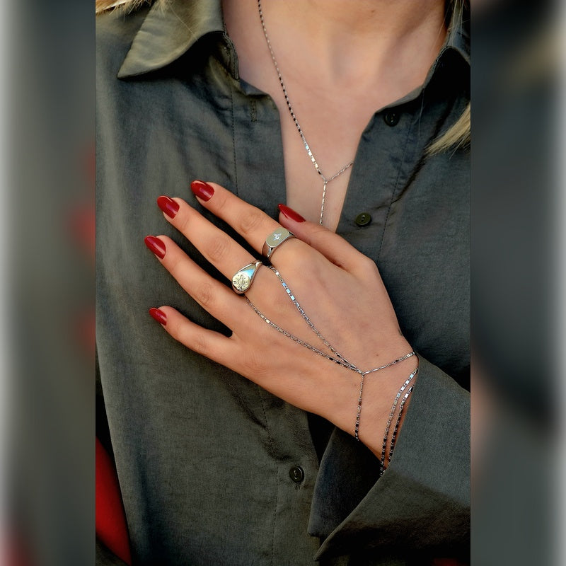 Shiny Lariat Necklace, Y Necklace,Long Necklace, Summer Necklace, Chain Necklace, Decollete Necklace,  Long Layering Necklace, Gold Silver