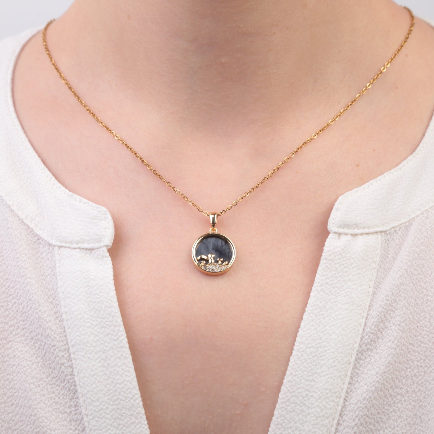Little Prince Necklace Gold Colour Chain