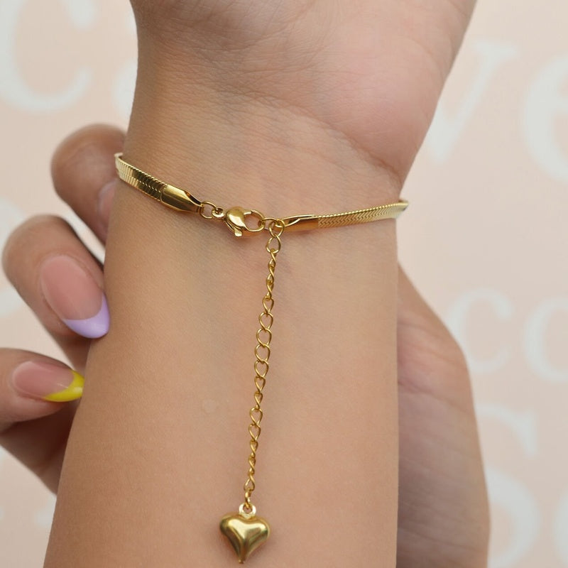 Italian Chain Bracelet, Snake Chain, Gold  Bracelet, Bracelet for Women, Paperclip Chain, Twist Chain, Snake Chain, Thick Chain Bracelet