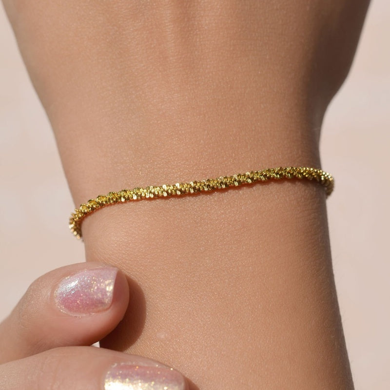 Thin  Chain Bracelet, Chain Bracelet, Gold  Bracelet, Bracelet for Women, Twist Chain, Snake Chain, Thick Chain Bracelet