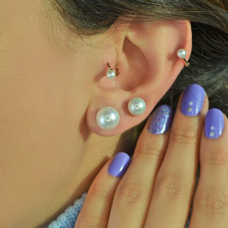 Pearl Earrings Pearl Studs Pearl Earring Set Stud Earrings