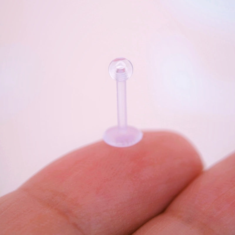 Bioflex Hypoallergenic Antiallergic Transparent Silicone Piercing - 8 mm Flat Back