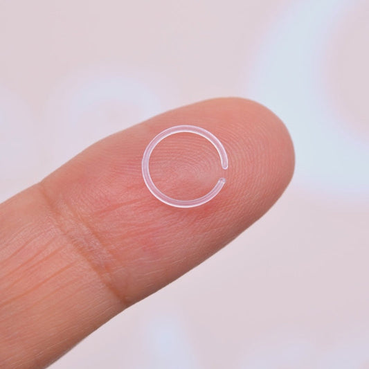 Antiallergic Bioflex Silicone Nose Ring, Hypoallergenic and Comfortable Silicone Piercing