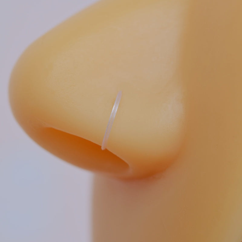 Antiallergic Bioflex Silicone Nose Ring, Hypoallergenic and Comfortable Silicone Piercing