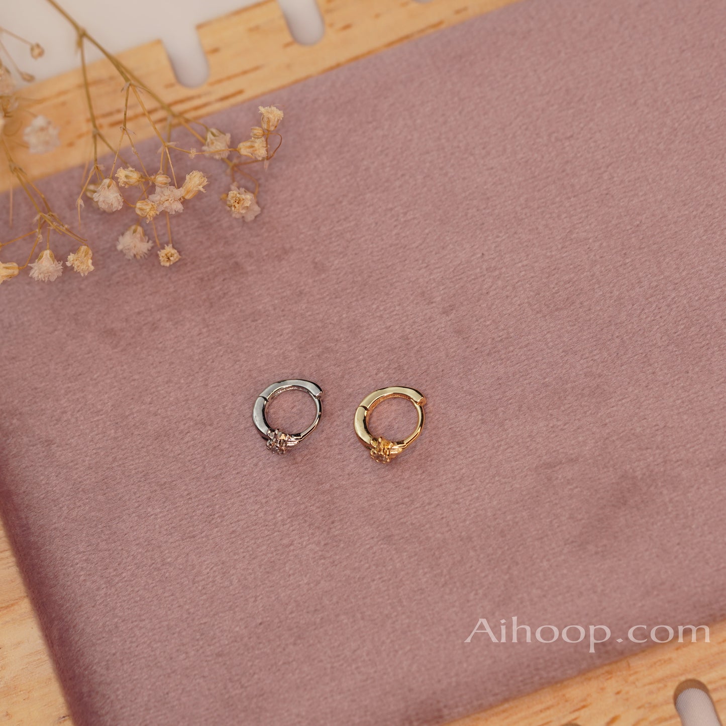 Gold Polar Star Earring, Star Earring, Ring Tragus Piercing Helix Piercing Cartilage Earring Gold  Silver
