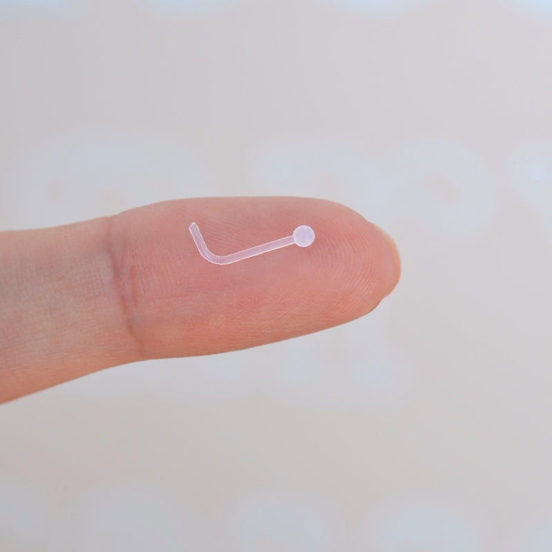 Hypoallergenic Bioflex Nose Piercing Retainer, Antiallergic and Flexible Nostril silicone Hypoallergenic