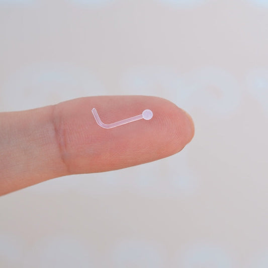 Hypoallergenic Bioflex Nose Piercing Retainer, Antiallergic and Flexible Nostril silicone Hypoallergenic