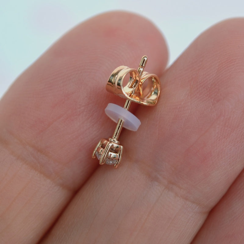 Antiallergic Bioplast Ear Hole Swelling Preventive Earring Backing, Hypoallergenic Earring back