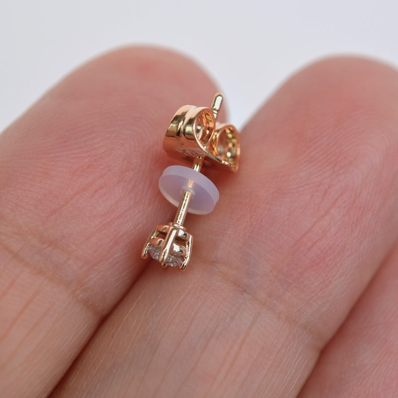 Antiallergic Bioplast Ear Hole Swelling Preventive Earring Backing, Hypoallergenic Earring back