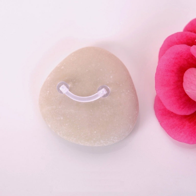 Bioflex Hypoallergenic Antiallergic Transparent Silicone Piercing - 8 mm Painless