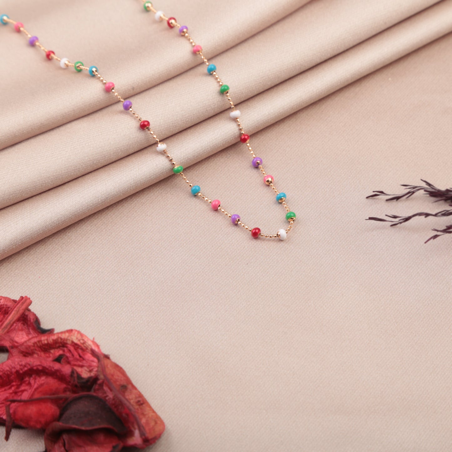 Beaded Necklace Women Necklace Colourful Necklace, Beads, Summer Necklace