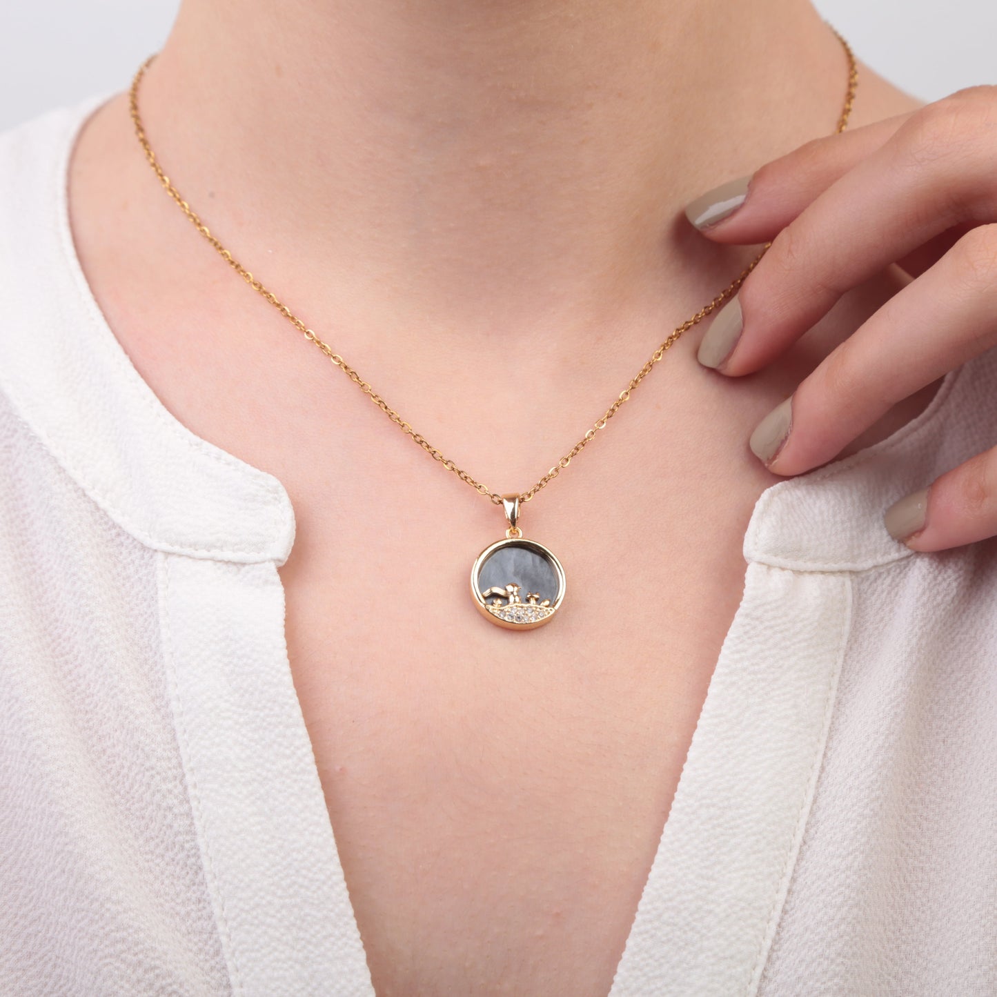 Little Prince Necklace Gold Colour Chain