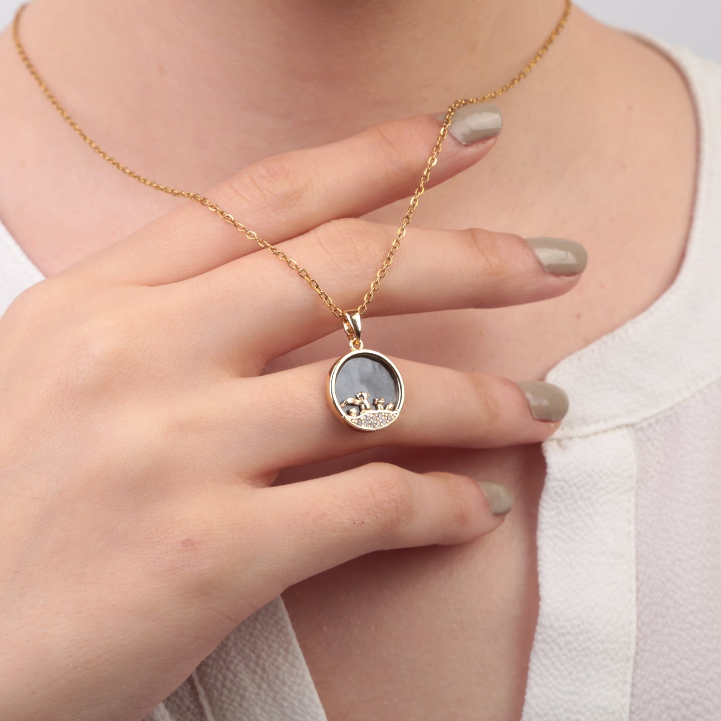 Little Prince Necklace Gold Colour Chain