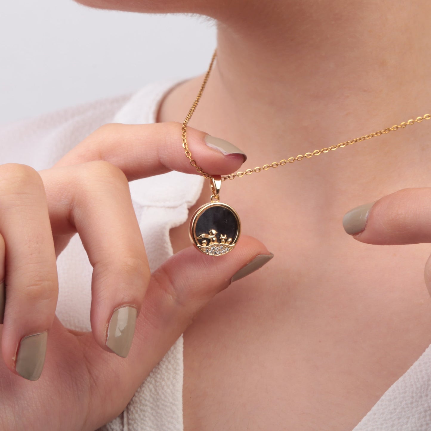 Little Prince Necklace Gold Colour Chain