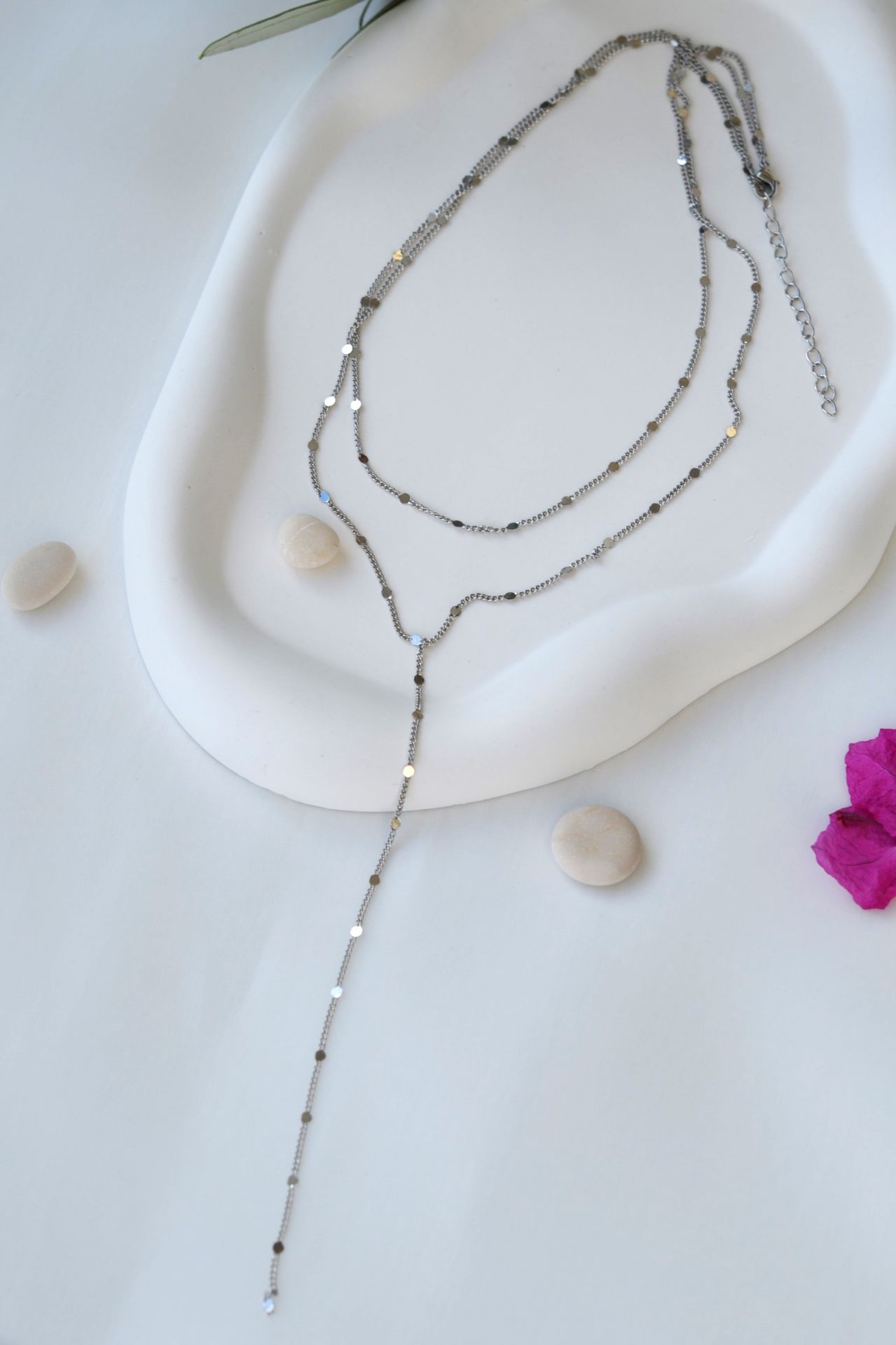 Lariat Necklace, Y Necklace,Long Necklace, Summer Necklace, Chain Necklace, Decollete Necklace, Long Layering Necklace, Gold Silver