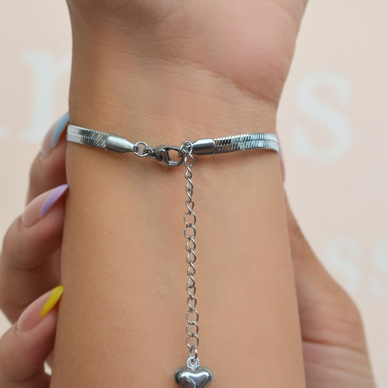 Italian Chain Bracelet, Snake Chain, Gold  Bracelet, Bracelet for Women, Paperclip Chain, Twist Chain, Snake Chain, Thick Chain Bracelet